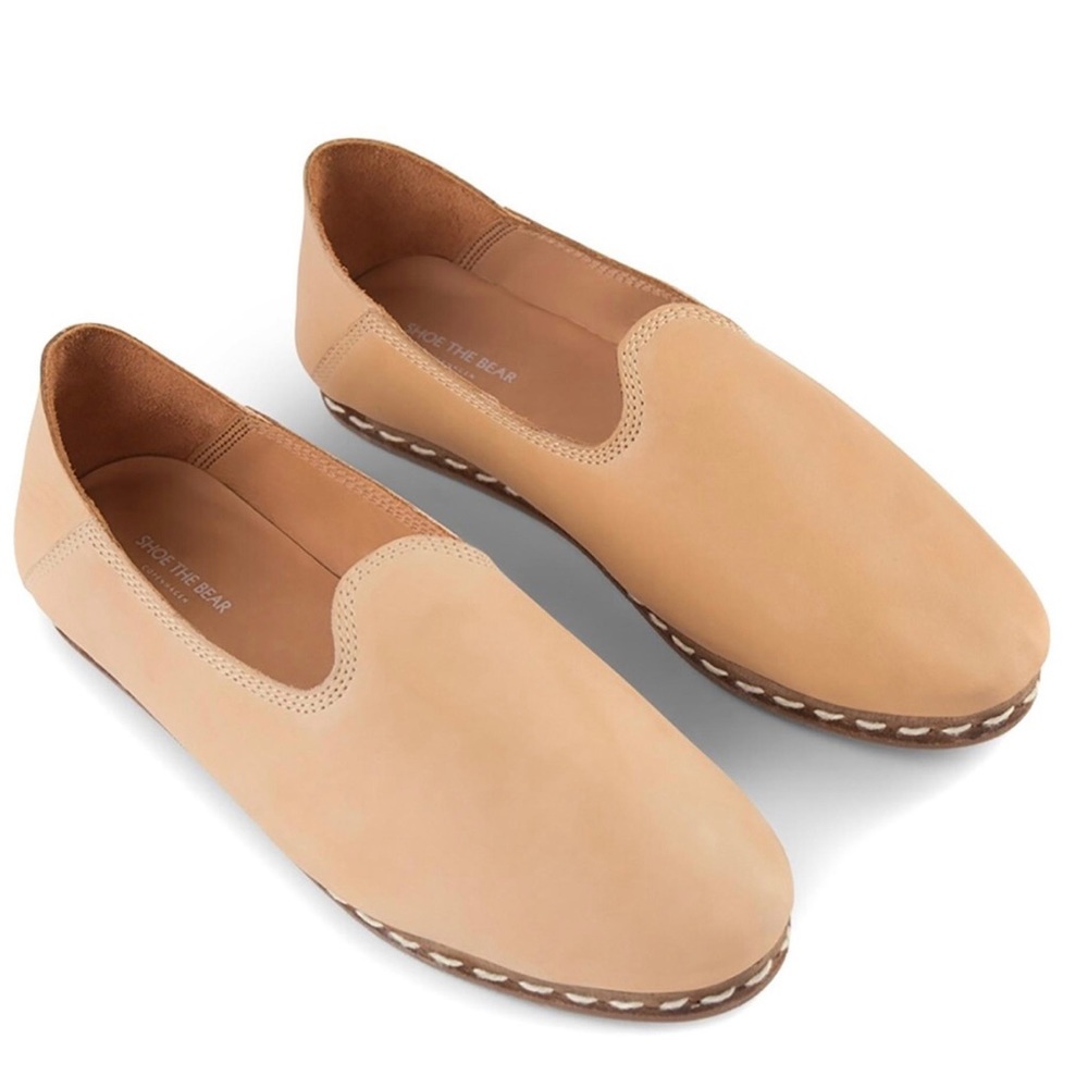 New Shoe the Bear Nude Leather Khalo Slipper Flats
